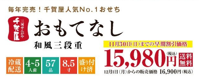 おせちの千賀屋キャンペーン情報