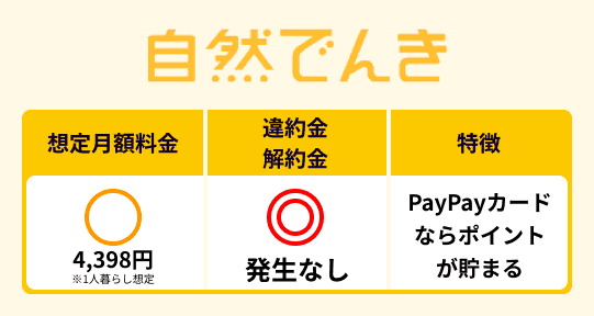 自然でんきの特徴