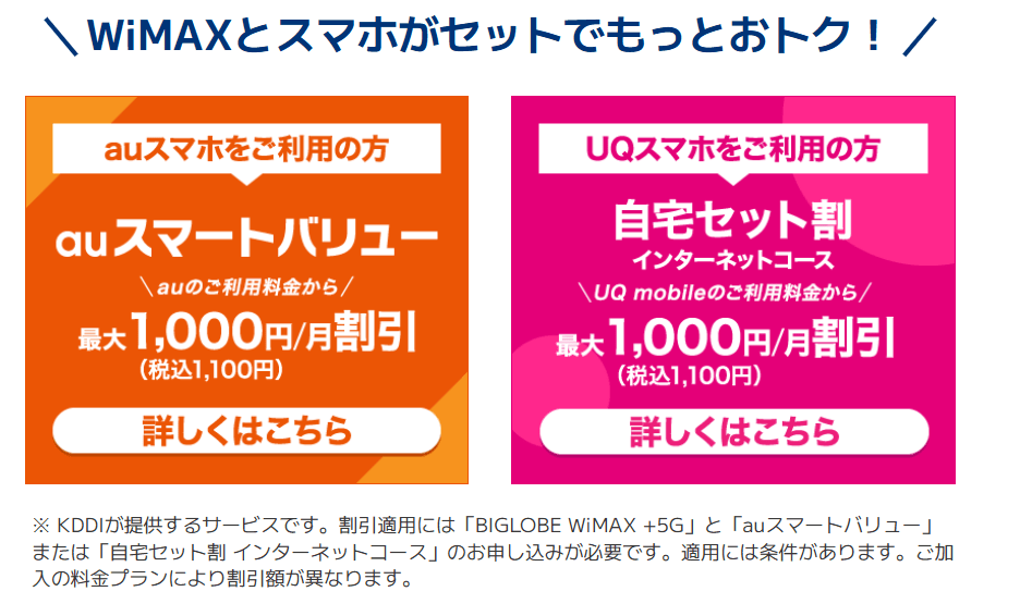 スマホとセット割