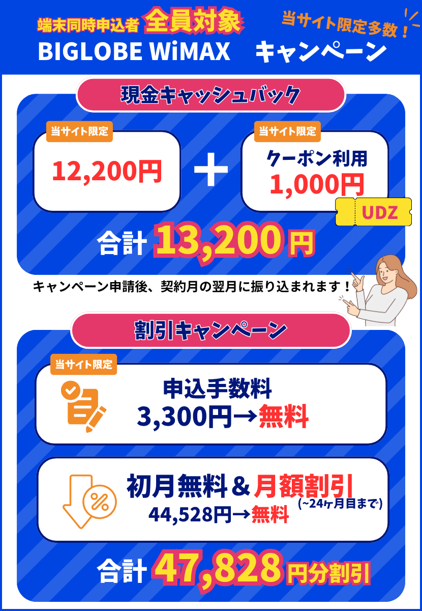 BIGLOBEキャンペーン一覧