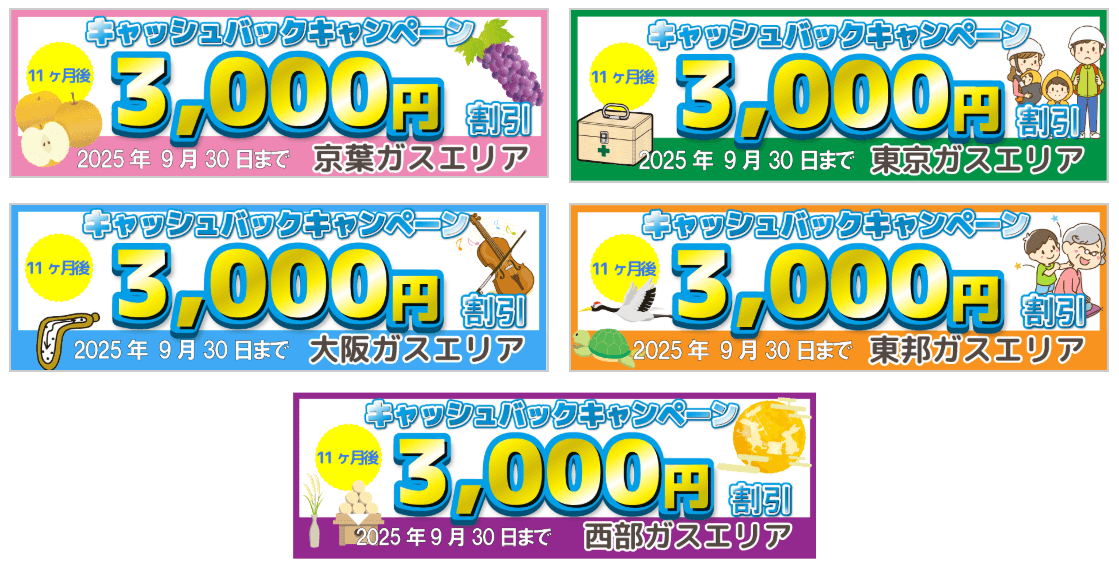 エルピオ都市ガス9月のキャンペーン
