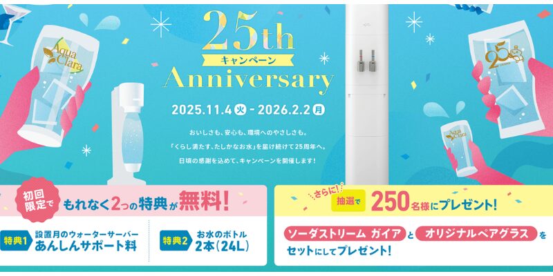 アクアクララ　キャンペーン