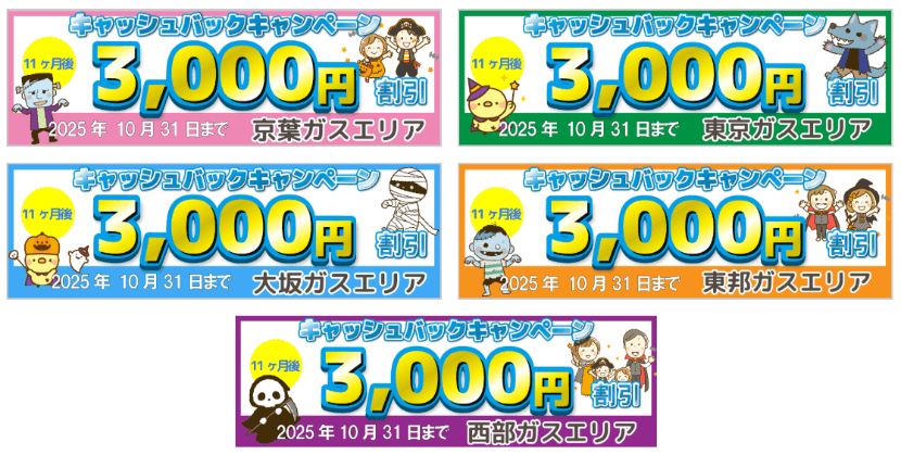 エルピオ都市ガス10月のキャンペーン