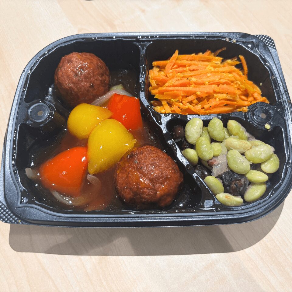 四万十鶏つくねと野菜の甘酢あんかけ