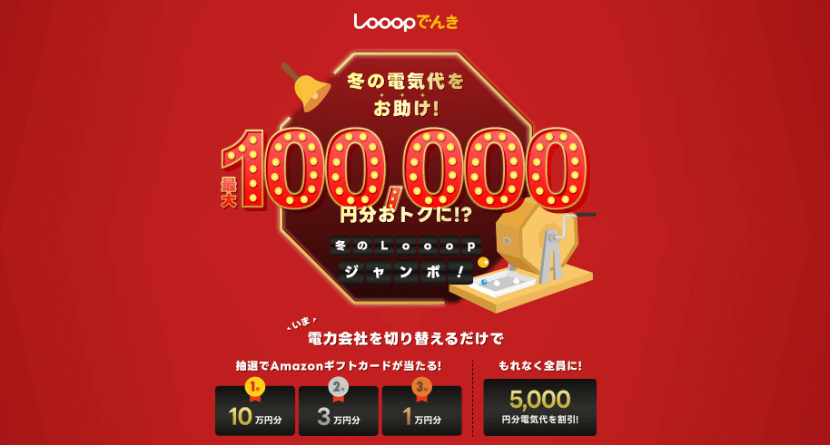 Looopでんきのキャンペーンバナー