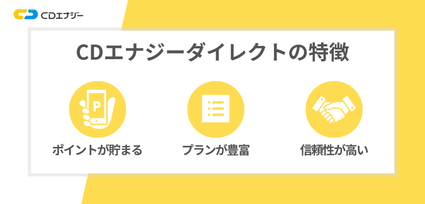 CDエナジーダイレクトの特徴