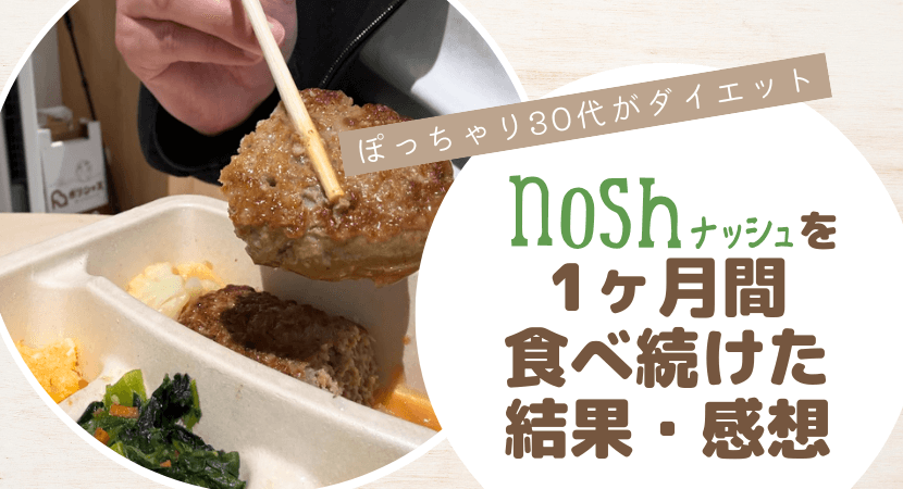 nosh(ナッシュ)を実際に1ヶ月食べ続けた結果・感想
