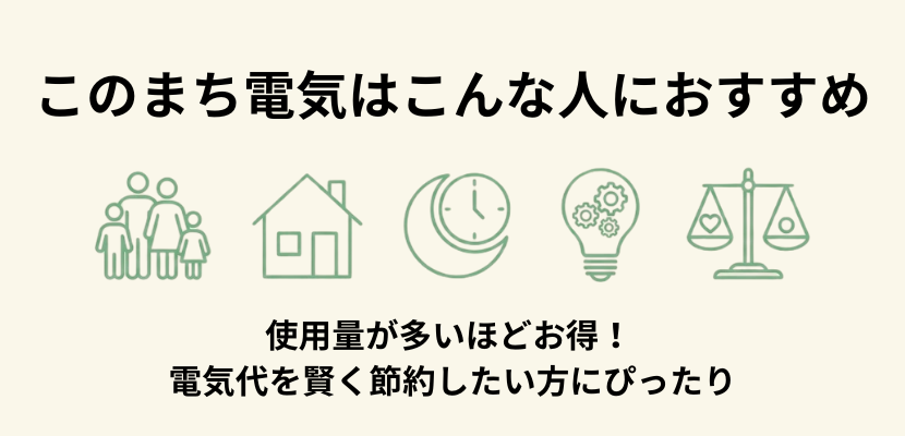 このまち電気がおすすめな人は？