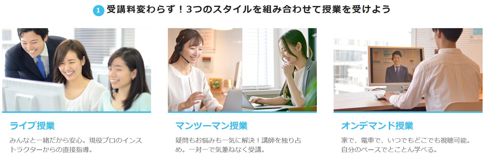 インターネットアカデミー・受講スタイル