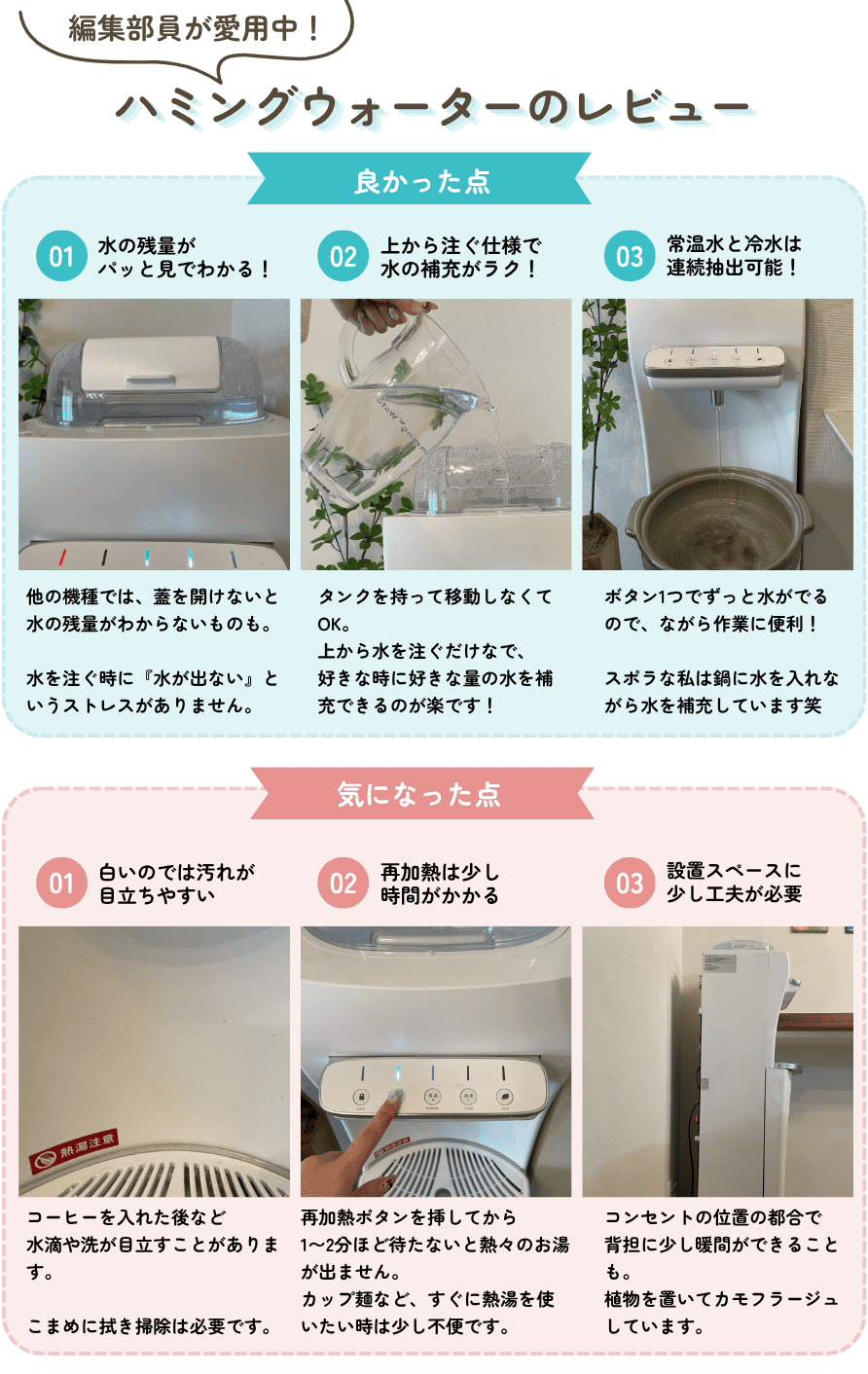 編集部員がハミングウォーターを約1年半使った正直レビュー