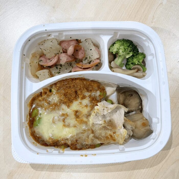 豚肉と茄子のカレーミートソース弁当
