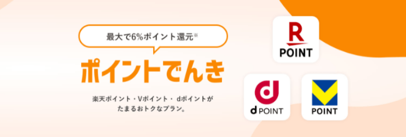 CDエナジーダイレクトポイントでんきのバナー