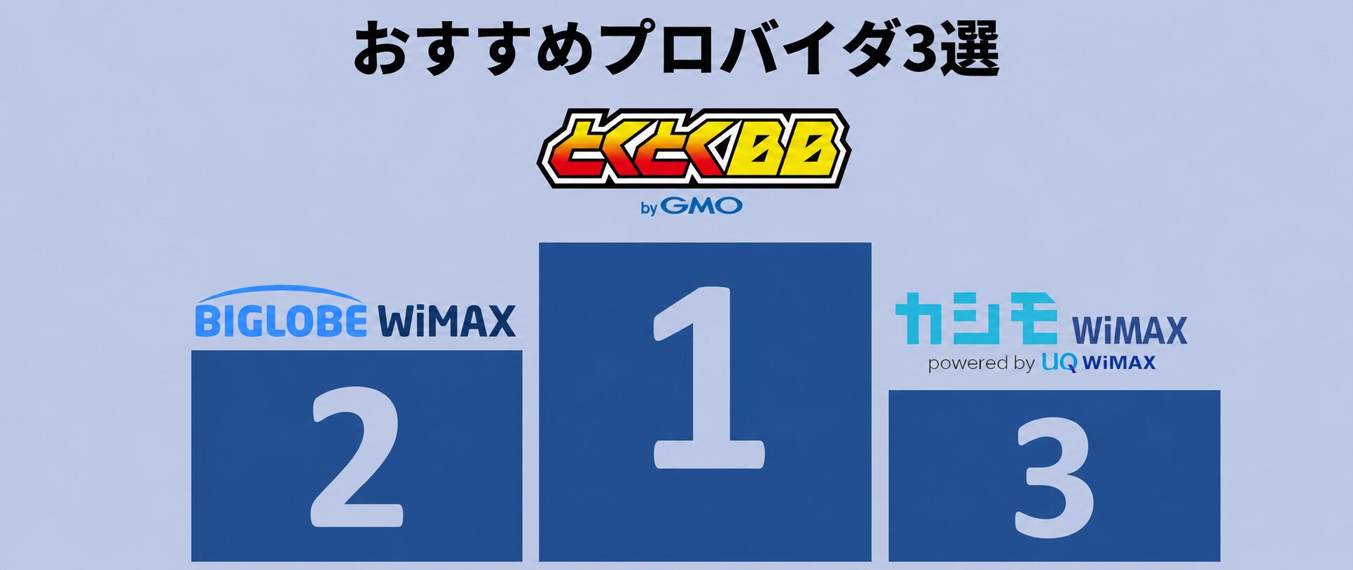 WiMAXホームルーターおすすめプロバイダ３選