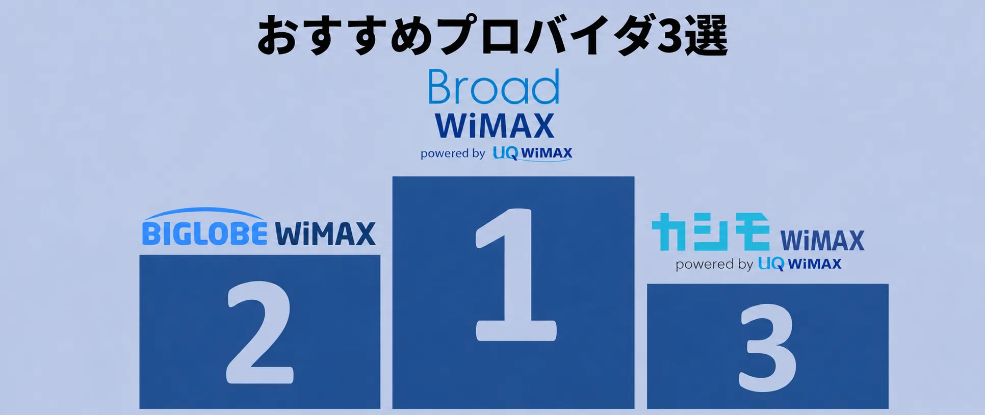 WiMAXホームルーターおすすめプロバイダ３選