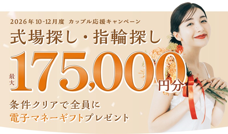 マイナビウエディングのカップル応援キャンペーン