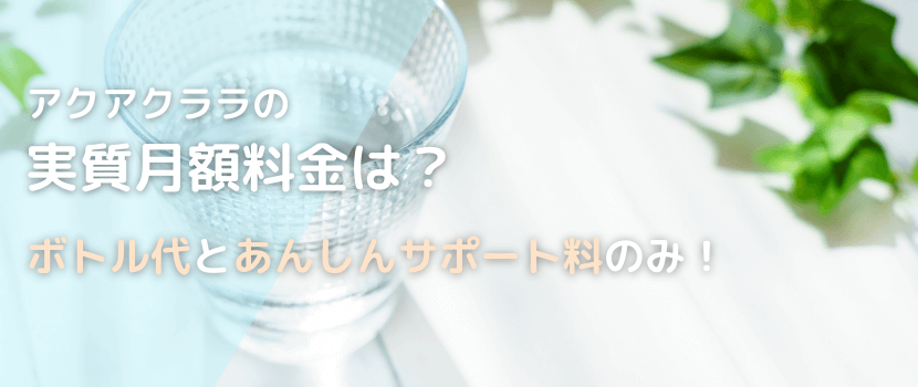 料金プランと実質月額料金