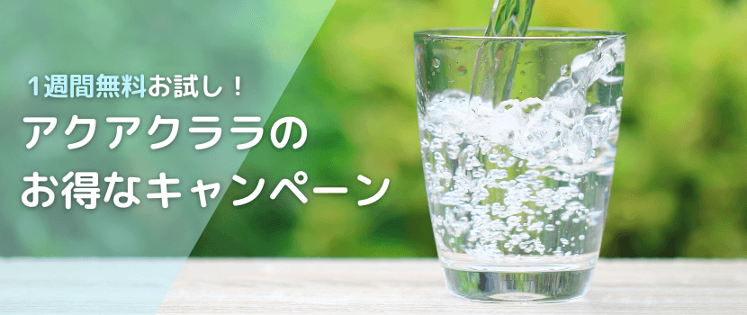 お得なキャンペーン情報・無料でお試し体験